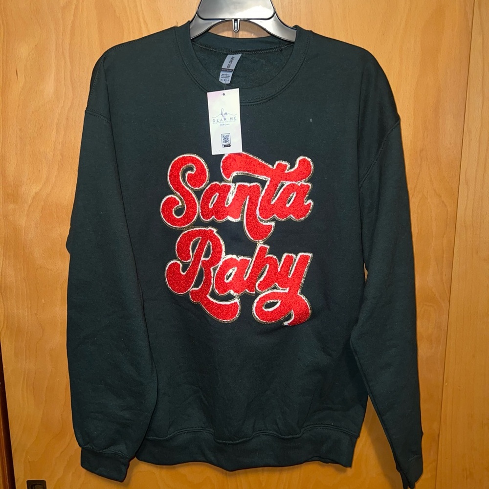 NWT Santa Baby sweatshirt M